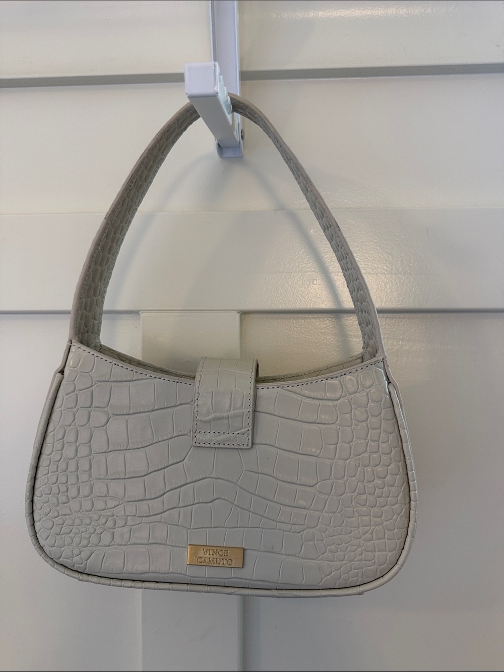 Vince Camuto Croc-Embossed Mini Shoulder Bag with Gold Hardware - Picture 3 of 8